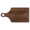 13 1/2" x 7" Walnut Cutting Board Paddle Shape with Drip Ring