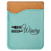 Teal Leatherette Phone Wallet