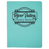 Teal Leatherette Portfolio with Notepad