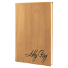 Bamboo Leatherette Journal with Lined Notepad 5 1/4" x 8 1/4"