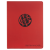 Red Leatherette Portfolio with Notepad