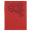 Red Leatherette Small Portfolio with Notepad