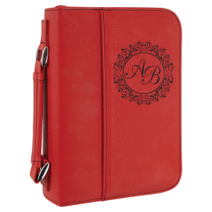 Custom Book/Bible Cover with Handle & Zipper or Snaps