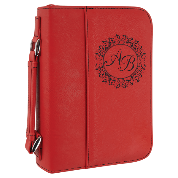 Custom Book/Bible Cover with Handle & Zipper or Snaps