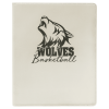 White/Black Leatherette Portfolio with Notepad