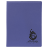 Purple Leatherette Small Portfolio with Notepad