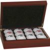 Rosewood Finish Golf Ball Box (balls not included)