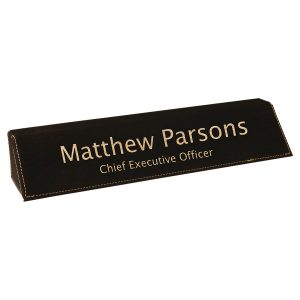 Custom Leatherette Desk Wedge Collection 10 1/2"