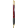 Gloss Burgundy Brass Ballpoint Pen with Gripper