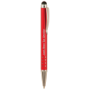 Red with Silver Trim Pen with Stylus