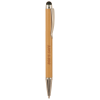 Bamboo with Silver Trim Pen with Stylus