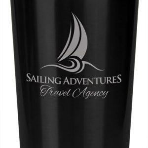 Personalized oz. Black Stainless Steel Travel Mug without Handle