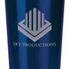 Blue Stainless Steel Travel Mug without Handle 16 oz.