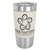 White Tumbler with Clear Lid