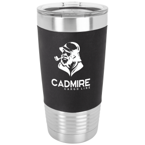 Personalized Polar Camel Tumbler With Silicone Grip And Clear Lid