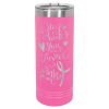 22 oz. Pink Skinny Tumbler with Slider Lid