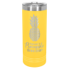 22 oz. Yellow Skinny Tumbler with Slider Lid