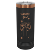 22 oz. Black/Rose Gold ION Plated Skinny Tumbler with Slider Lid