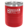 Red Vacuum Insulated Ringneck Tumbler with Clear Lid 10 oz.
