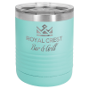 Teal Vacuum Insulated Ringneck Tumbler with Clear Lid 10 oz.