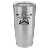 Stainless Steel Vacuum Insulated Ringneck Tumbler with Clear Lid 20 oz.