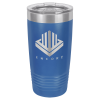 Royal Blue Vacuum Insulated Ringneck Tumbler with Clear Lid 20 oz.