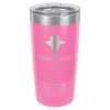 Pink Vacuum Insulated Ringneck Tumbler with Clear Lid 20 oz.