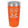 Orange Vacuum Insulated Ringneck Tumbler with Clear Lid 20 oz.