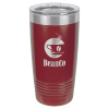 Maroon Vacuum Insulated Ringneck Tumbler with Clear Lid 20 oz.