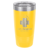 Yellow Vacuum Insulated Ringneck Tumbler with Clear Lid 20 oz.