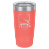 Coral Vacuum Insulated Ringneck Tumbler with Clear Lid 20 oz.