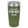 Olive Green Vacuum Insulated Ringneck Tumbler with Clear Lid 20 oz.