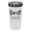 White/Ghost Black ION Plated Ringneck Tumbler with Slider Lid 20 oz.