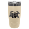 Warm Sand/Ghost Black ION Plated Ringneck Tumbler with Slider Lid 20 oz.
