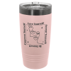 Blush/Ghost Black ION Plated Ringneck Tumbler with Slider Lid 20 oz.