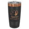 Black/Rose Gold ION Plated Ringneck Tumbler with Slider Lid 20 oz.
