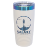 White/Prism ION Plated Ringneck Tumbler with Slider Lid 20 oz.