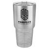 Stainless Steel Vacuum Insulated Ringneck Tumbler with Clear Lid 30 oz.