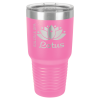 Pink Vacuum Insulated Ringneck Tumbler with Clear Lid 30 oz.