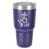 Purple Vacuum Insulated Ringneck Tumbler with Clear Lid 30 oz.
