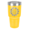 Yellow Vacuum Insulated Ringneck Tumbler with Clear Lid 30 oz.