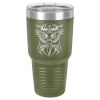 Olive Green Vacuum Insulated Ringneck Tumbler with Clear Lid 30 oz.