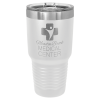 White Insulated Ringneck Tumbler with Slider Lid 30 oz.