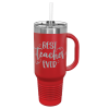Red Travel Mug with Handle