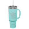 Teal Travel Mug with Handle