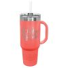 Coral Travel Mug with Handle