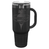 Black/Ghost Black ION Plated Travel Mug with Handle