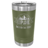 Olive Green 16 oz. Pint with Slider Lid