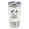 Volleyball Tumbler with Slider Lid