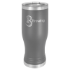 Dark Gray 20 oz Pilsner with Clear Lid